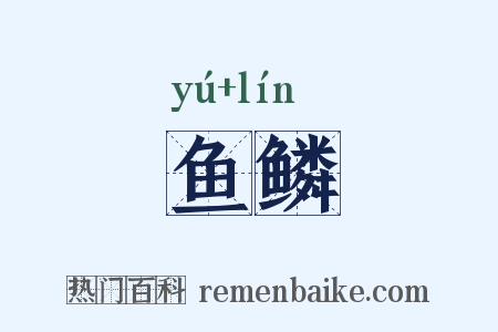鱼鳞是什么意思的图片